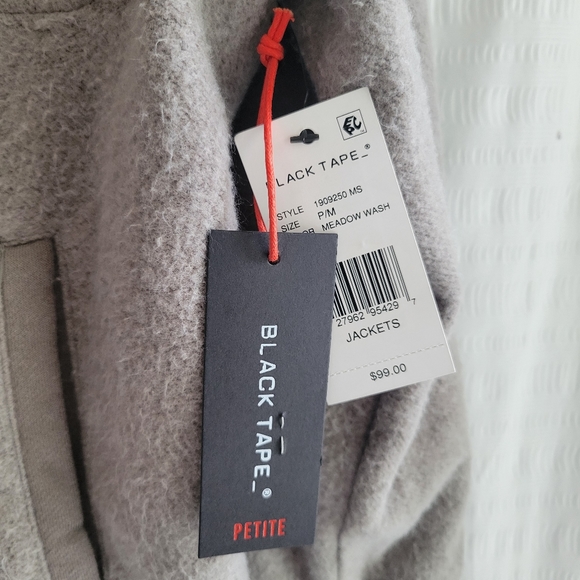 BLACK TAPE Womens Gray Green Cuffed Sleeve Collared Distressed Shacket Med - Picture 6 of 9